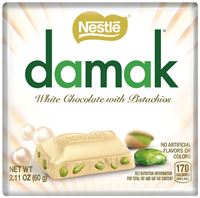 Nestle Damak White Chocolate w/Pistachio 60 gr - 6 ea