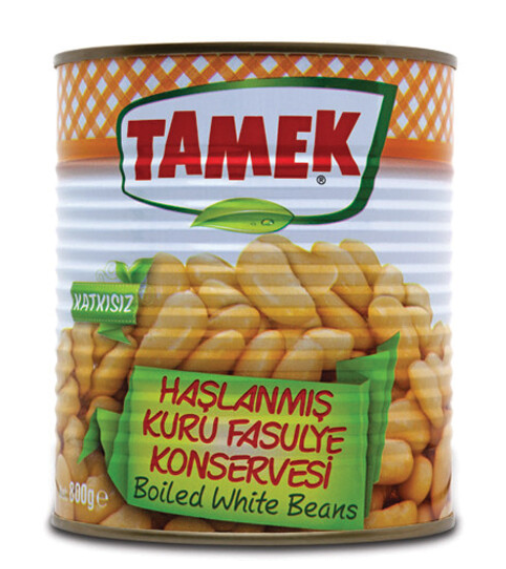 Tamek Boiled White Beans 800 gr